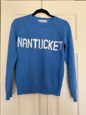 Ellsworth & Ivey Nantucket Blue Crewneck Sweater